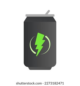 energy drink can icon. sign for mobile concept and web design. vector illustration