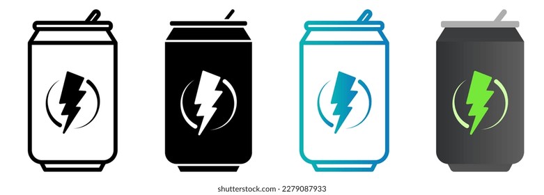 energy drink can icon. sign for mobile concept and web design. vector illustration