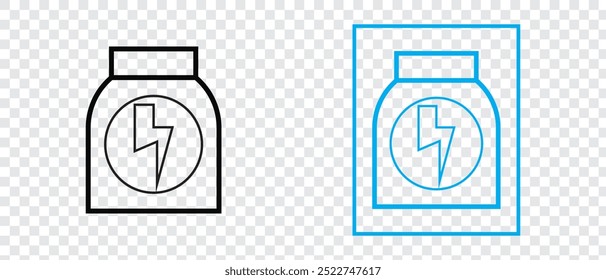 Energy Drink kann Ikone Vektor auf PNG-Hintergrund. Vektorgrafik.