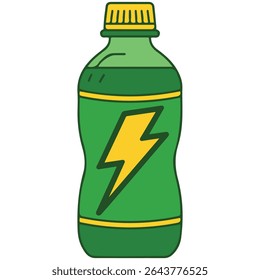 Energy drink can isolated vector illustration on white background