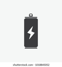 Energy Drink Can Vector Icon