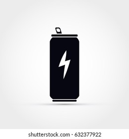 Energy drink can vector icon