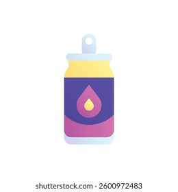 Energy drink. Editable vector icon, coloured.
