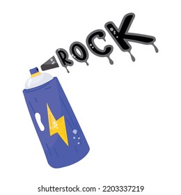 An Energy Drink In Flat Editable Icon Sticker 