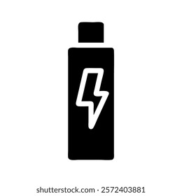 Energy drink icon. Concept of energy, power, and refreshment.