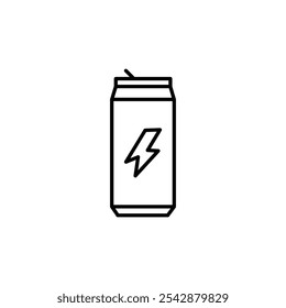 Energy drink icon. filled and line stroke icons