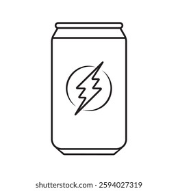 Energy drink icon. filled and line stroke icons