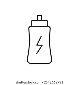 Energy drink icon isolated on white background