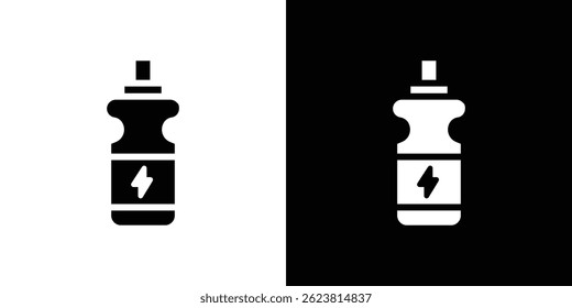 Energy drink icon for logo web mobile app UI design.