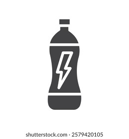 Energy drink icon Simple thin line flat symbol