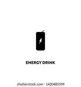 energy drink icon vector. energy drink sign on white background. energy drink icon for web and app