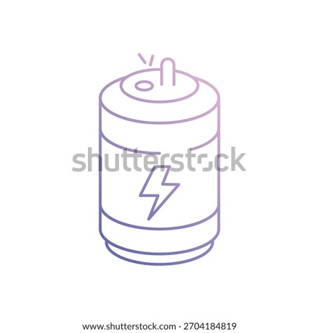 Energy Drink icon vector stock illustration