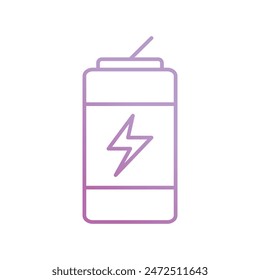 energy drink icon with white background vector stock illustration