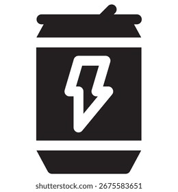 Energy Drink Modern Vector Icon - Minimal Illustration Symbol Template für Web Mobile App UI Design