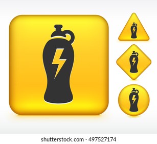 Energy Drink on Yellow Multi Shape Buttons