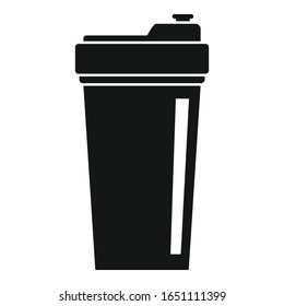 Energy drink shaker icon. Simple illustration of energy drink shaker vector icon for web design isolated on white background
