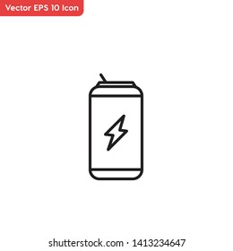 Energy drink, soda vector icon. Elements for mobile concepts and web apps.