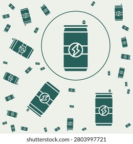 Energy Drink trendy vector illustration in flat style beauteous background.eps