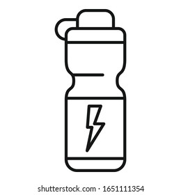 Energy drink vacuum insulated icon. Outline energy drink vacuum insulated vector icon for web design isolated on white background