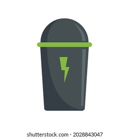 Energy drink vacuum insulated icon. Flat illustration of energy drink vacuum insulated vector icon isolated on white background