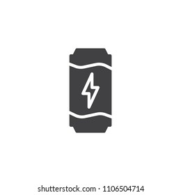 Energy drink vector icon. filled flat sign for mobile concept and web design. Tin can drink simple solid icon. Symbol, logo ilalustration. Pixel perfect vector graphics