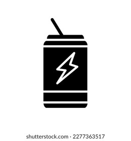 Energy drink vector icon, flat trendy style illustration on white background..eps