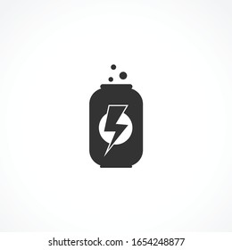energy drink vector icon on white background