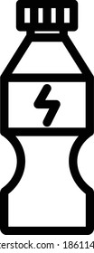 Energy Drink Vector Icon in Outline Style. Vector illustration icon can be used for an app, website, or part of a logo.