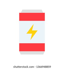 Energy drink vector illustration, Beverage flat design icon