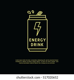 Energy drink vector logo