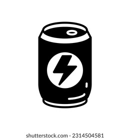 Icono de bebidas energéticas en vector. Ilustración