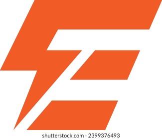 Energy E Letter Logo icon vector