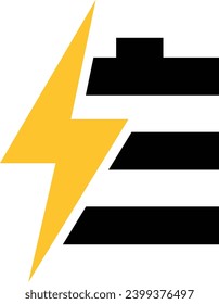 Energy E Letter Logo icon vector