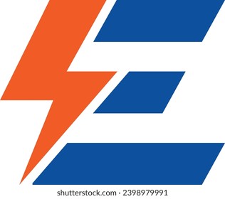 Energy E Letter Logo vector icon