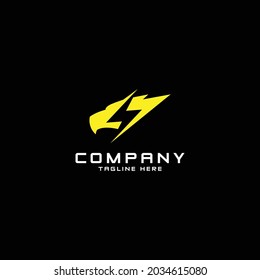 energy eagle logo design. logo template