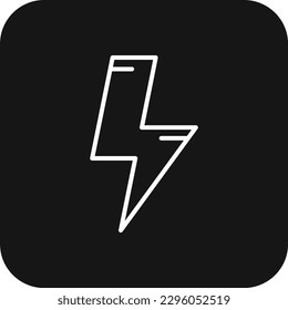 Energy Eco friendly icon with black filled line style. power, ecology, green, renewable, electric, environment, electricity. Vector illustration