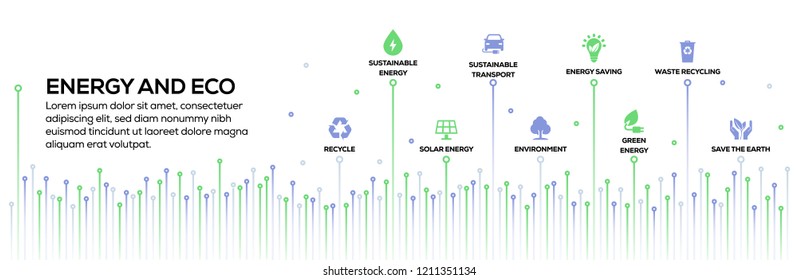 ENERGY AND ECO INFOGRAPHIC CONCEPT