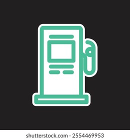 Energy Ecology Icon for any project or infographic. Gasoline station icon