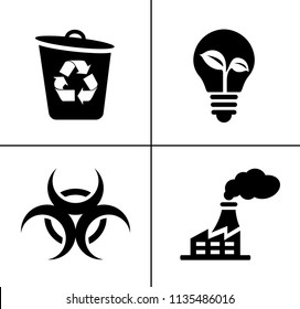 Energy And Ecology Icons, Nature icons set - environment ecology element - eco plant sign and symbols