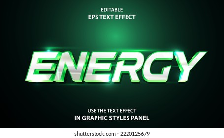 Energy Editable Text Effect Template