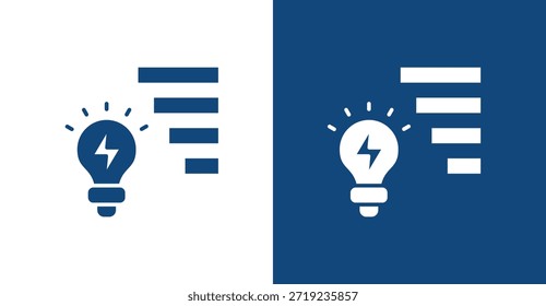 Glifo de la eficacia energética, con el fondo claro y oscuro