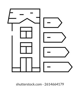 energy efficiency green living line icon vector. energy efficiency green living sign. isolated contour symbol black illustration