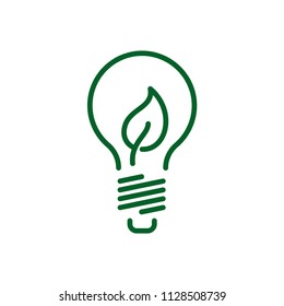 energy efficiency, green energy vector icon