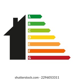 Konzept für Energieeffizienz und Wohnungsverbesserung. Grüne Energie. Energiesparkonzept Vektorgrafik.