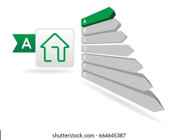 Energy Efficiency - house, vector illustration
