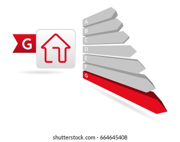 Energy Efficiency - house, vector illustration
