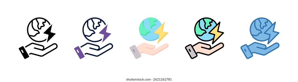Energy Efficiency Icon Element For Design