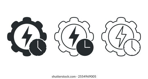 Energy efficiency icon. Illustration vector