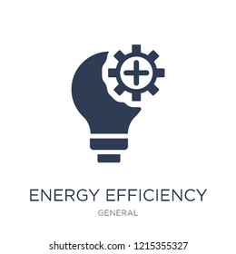 energy efficiency icon. Trendy flat vector energy efficiency icon on white background from general collection, vector illustration can be use for web and mobile, eps10