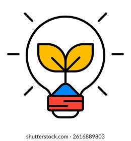 Energy Efficiency Icon. Visual representation of energy efficiency used in HVAC and home service contexts